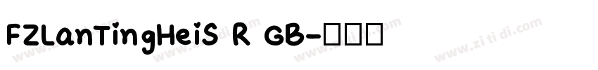 FZLanTingHeiS R GB字体转换